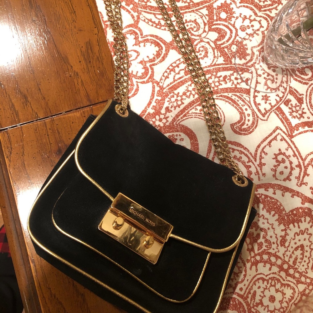 Michael Kors gold chained purse
